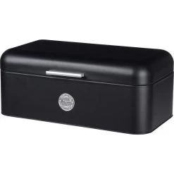 Excellent Houseware Broodtrommel Metaal Zwart42 X 22 X 16 Cm