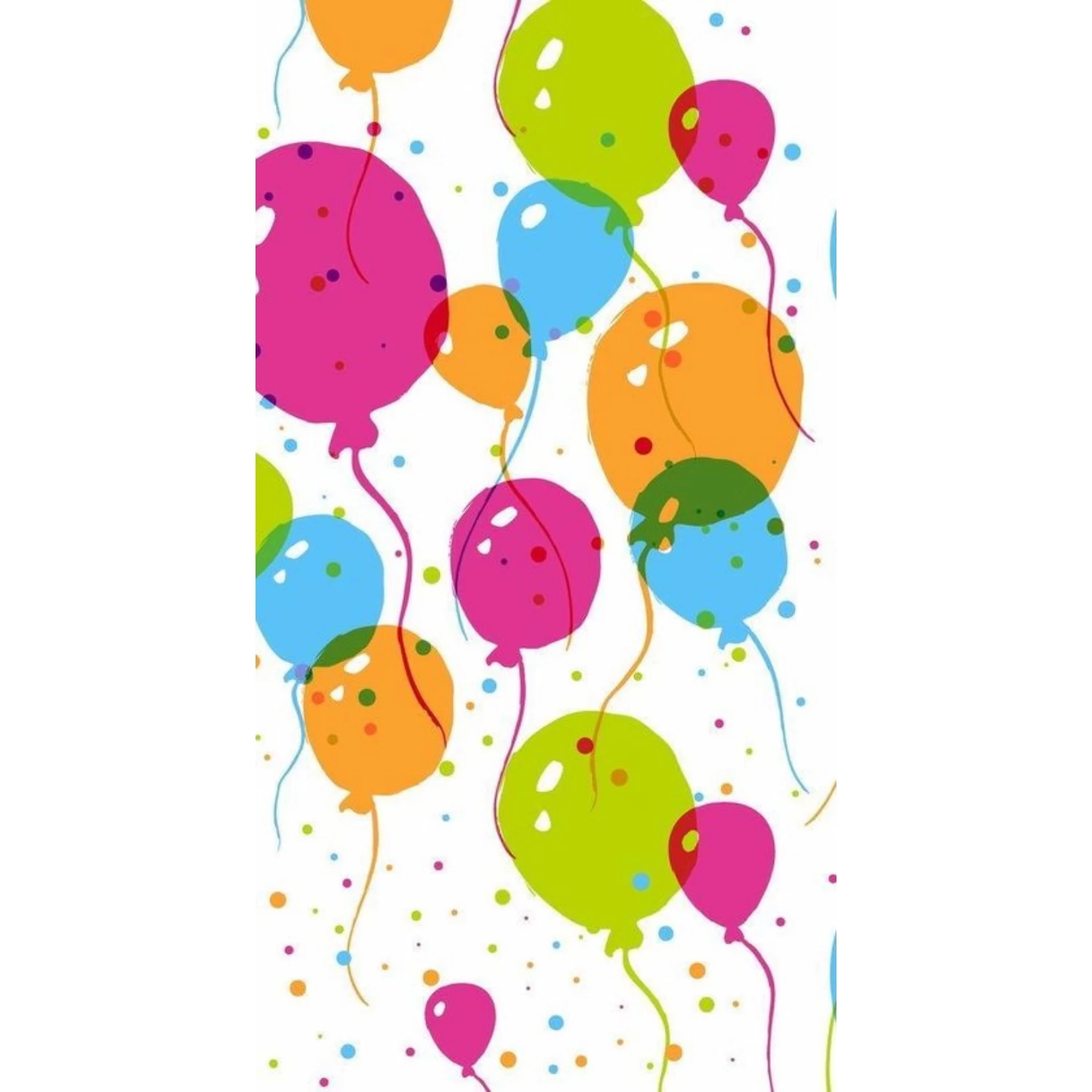 DUNI Tafellaken Splash Balloons 120x180 Cm 2 DUNI Tafellaken Splash Balloons 120x180 Cm - Afbeelding 2