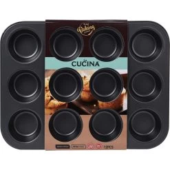 La Cucina Muffinvorm 12Vaks Anti Aanbak 35x26.5x3.5Cm