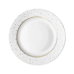 Dutch Rose Amsterdam Loft Ontbijtbord Plat 21 Cm Wit Glitter