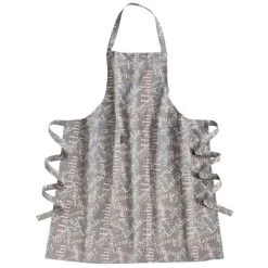 Schort Grijs + Tekst