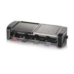Severin Gourmet En Raclette-grill MetNatuurgrillsteen 8-persoons RG 9645