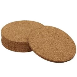 Excellent Houseware Glasonderzetter Kurk 6 Stuks Ø10 X 3 Mm