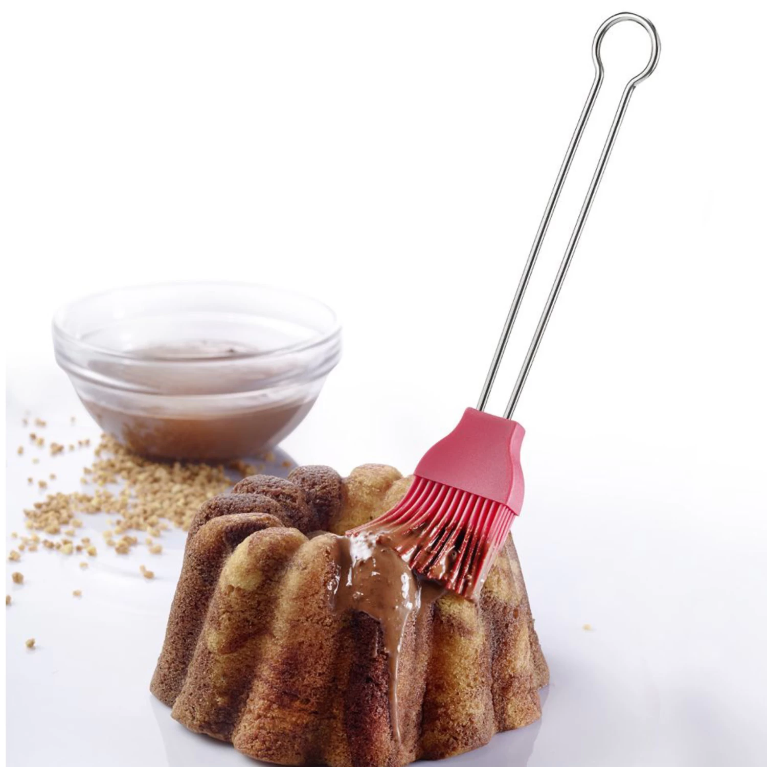 Westmark Bakkwast Siliconen 20 Cm RVS 3 Westmark Bakkwast Siliconen 20 Cm RVS - Afbeelding 3