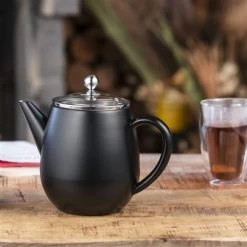 Bredemeijer Theepot 1,1L Duet Eva Mat Zwart -Keukenwinkel 101 5861 5 1