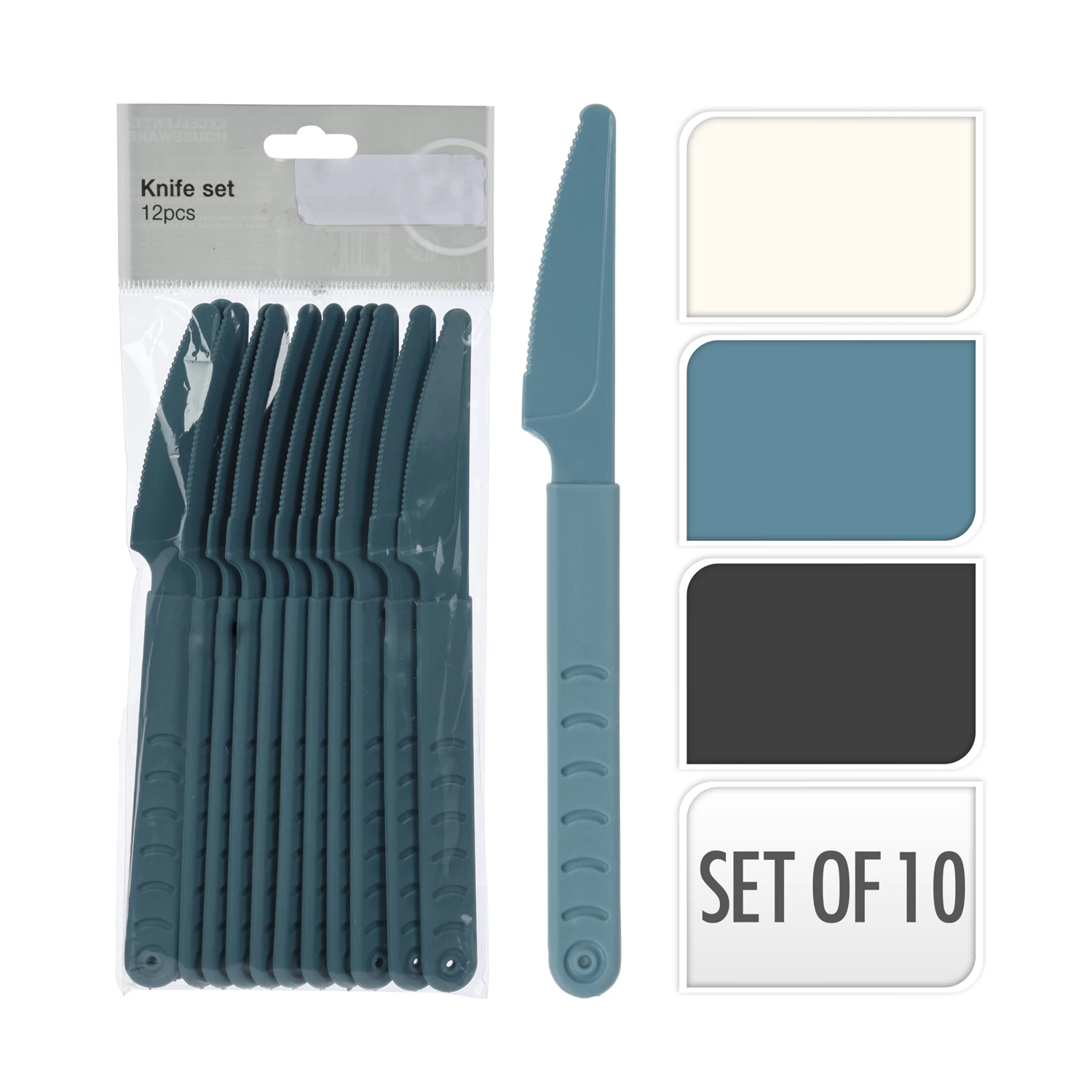 Excellent Houseware Messenset 18,5 Cm 12 Stuks 3 Excellent Houseware Messenset 18,5 Cm 12 Stuks - Afbeelding 3