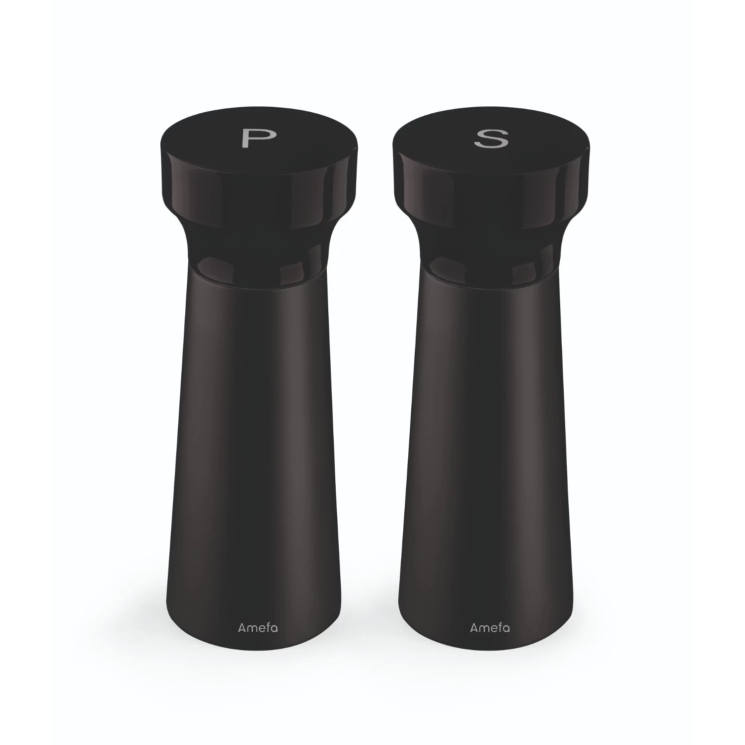 Amefa Modern Shade Peper En Zout Set 15 Cm Zwart 1 Amefa Modern Shade Peper En Zout Set 15 Cm Zwart