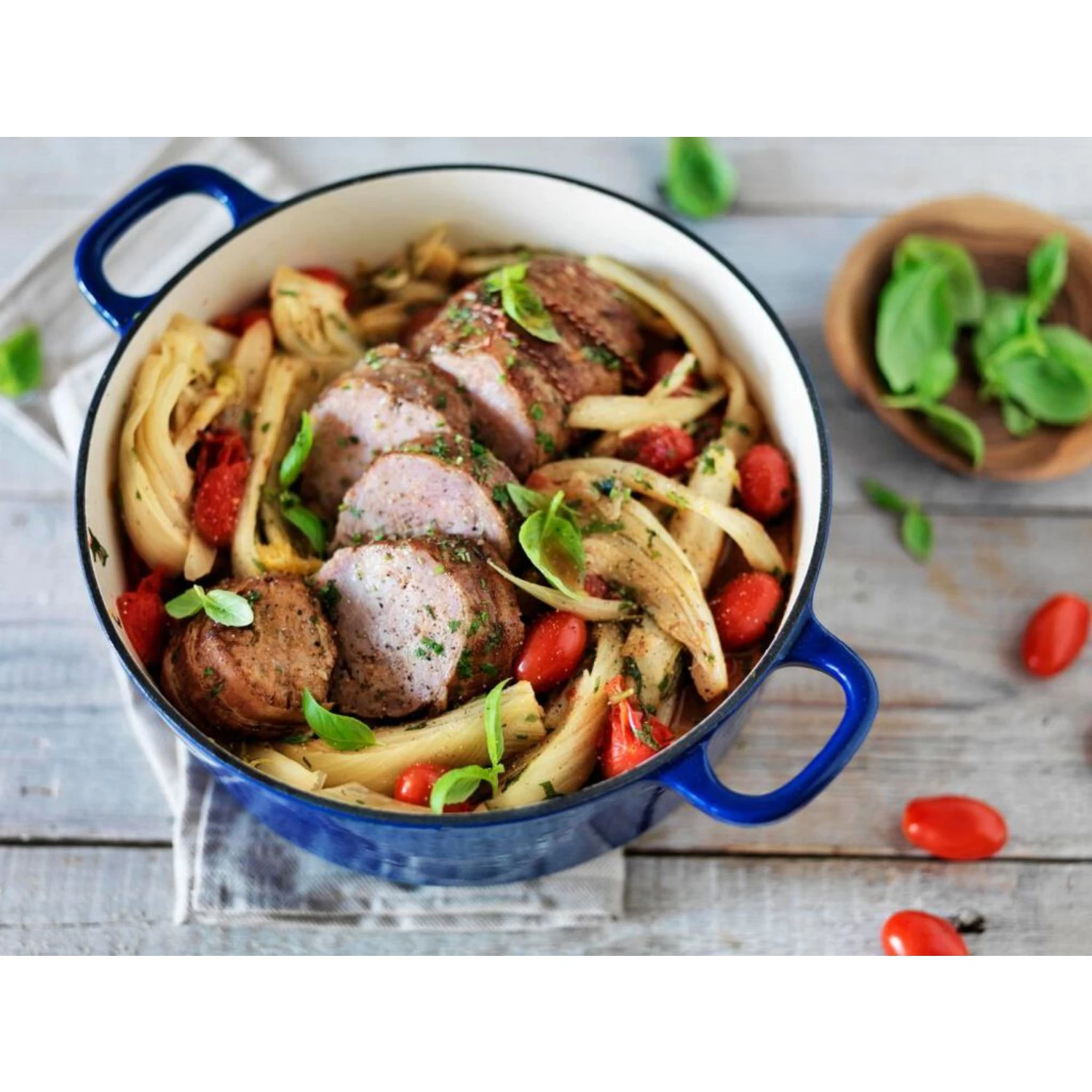 BK Bourgogne Braadpan Ø24 Cm Royal Blue 2 BK Bourgogne Braadpan Ø24 Cm Royal Blue - Afbeelding 2