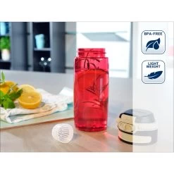Leifheit 3263 Tritan Bottle Flip 550 ML Rood -Keukenwinkel 102 1933 5 1