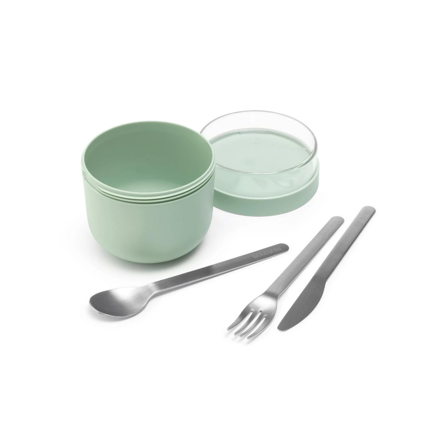 Brabantia Make En Take Yoghurtbeker 0,5 L Jade Green 1 Brabantia Make En Take Yoghurtbeker 0,5 L Jade Green