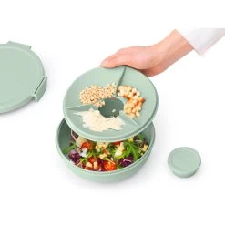 Brabantia Make En Take Salade Lunchkom 1,3 Liter Jade Groen -Keukenwinkel 102 6382 4 1