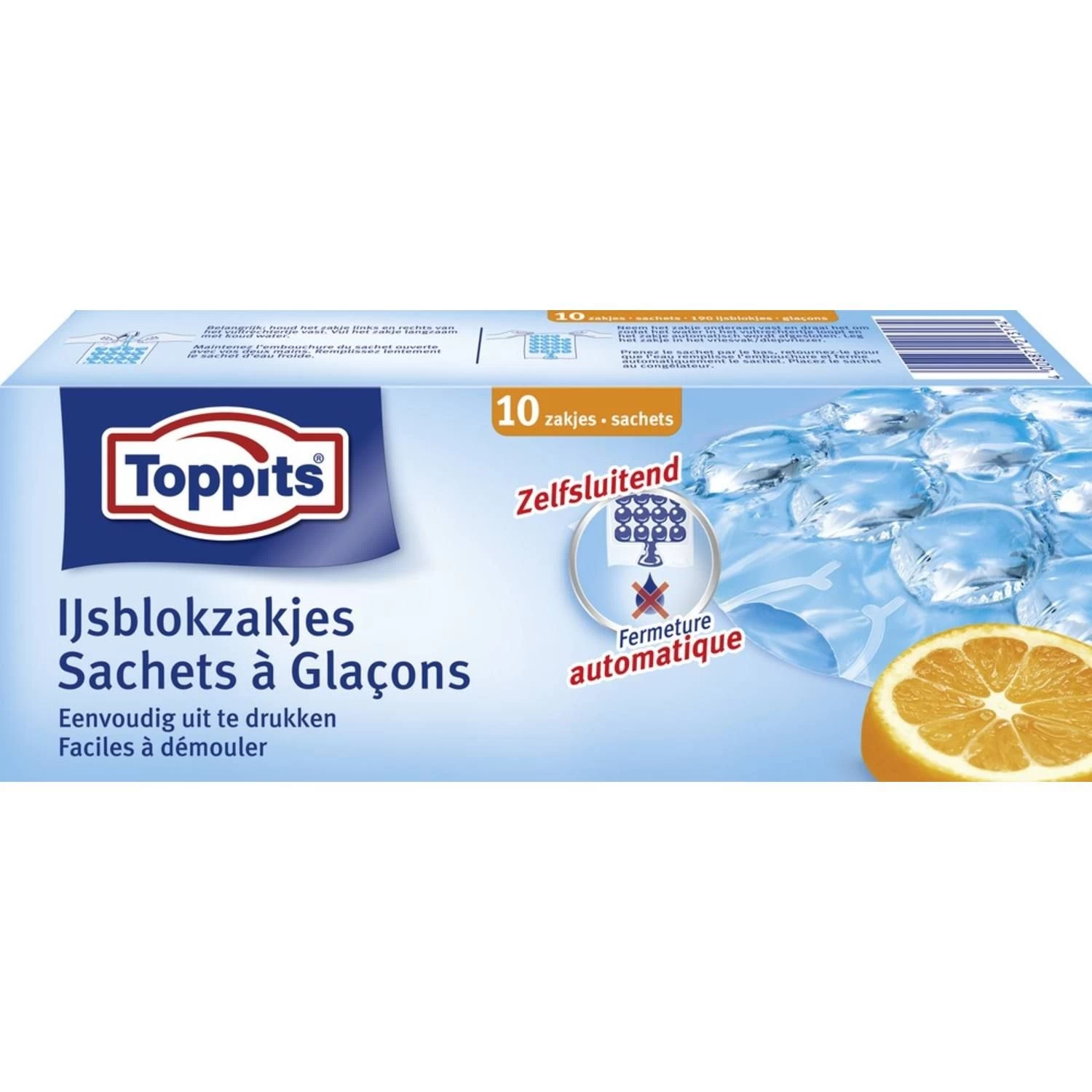 Toppits IJsblokzakjes 10 Stuks 1 Toppits IJsblokzakjes 10 Stuks