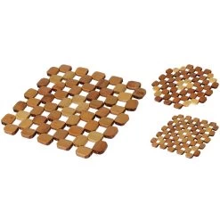 Onderzetter Bamboe 2 Assorti Vormen