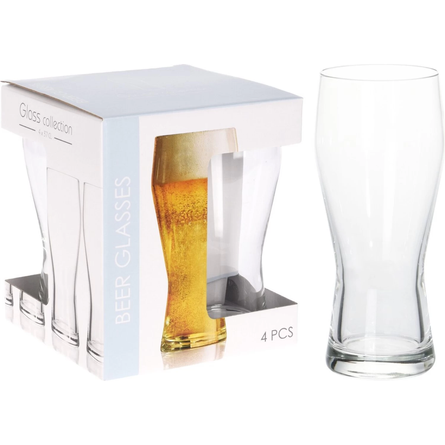 Bierglas 400Ml Set 4 Stuks 3 Bierglas 400Ml Set 4 Stuks - Afbeelding 3