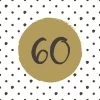 Servetten 60th Birthday 33x33 Cm