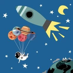 Servetten Space 33x33 Cm -Keukenwinkel 105 5148 1