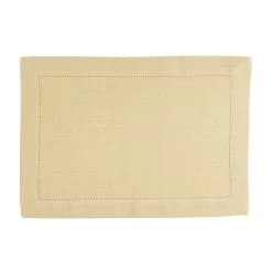 Placemat Indi Pampas Yellow 35 X 50 Cm Set Of 4