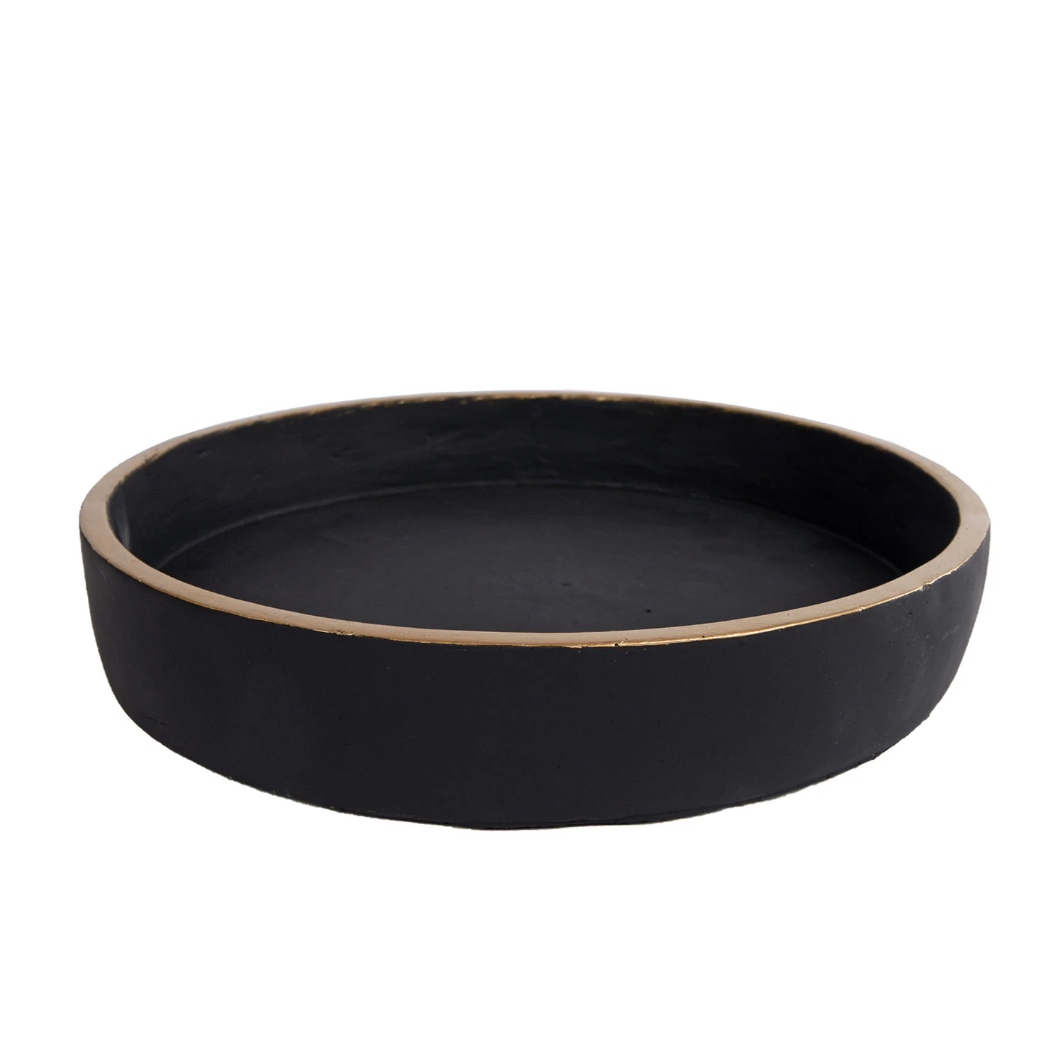 Onderbord Max L Zwart/goud Aardewerk 25x25x4,5cm 1 Onderbord Max L Zwart/goud Aardewerk 25x25x4,5cm