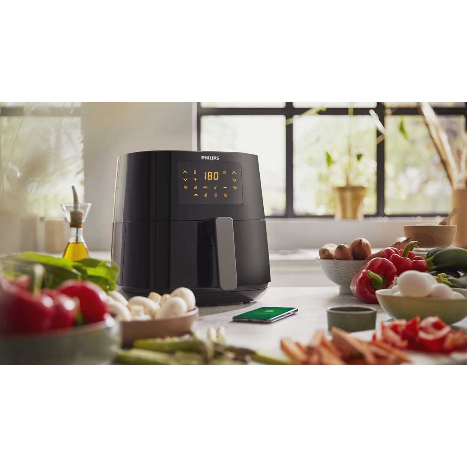 Philips Essential Connected Airfryer XL HD9280/70 4 Philips Essential Connected Airfryer XL HD9280/70 - Afbeelding 4