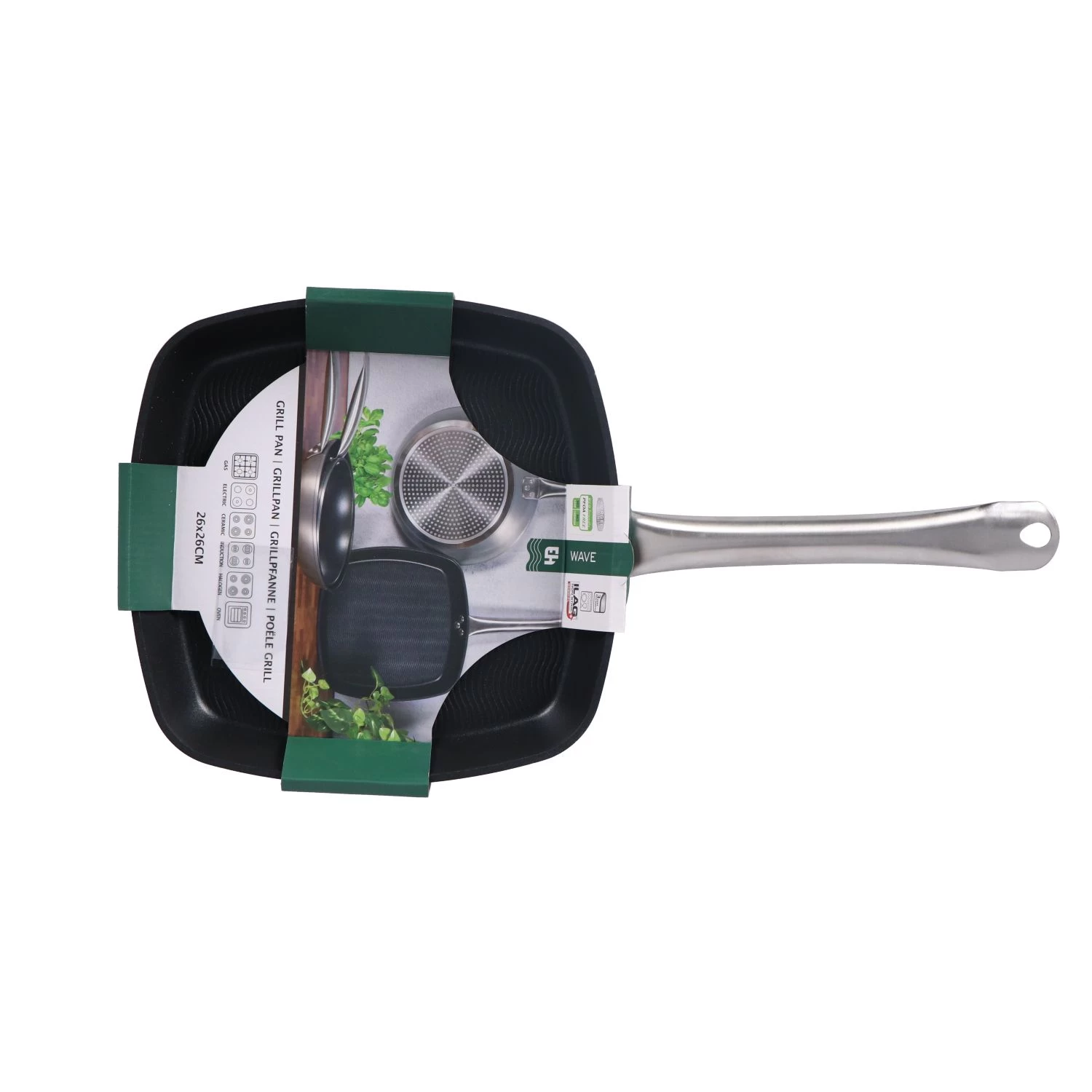 Excellent Houseware Grillpan 26 X 26 Cm 4 Excellent Houseware Grillpan 26 X 26 Cm - Afbeelding 4