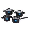 BK Flow Cool Black RVS Pannenset 4-delig