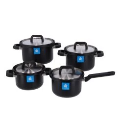 BK Flow Cool Black RVS Pannenset 4-delig