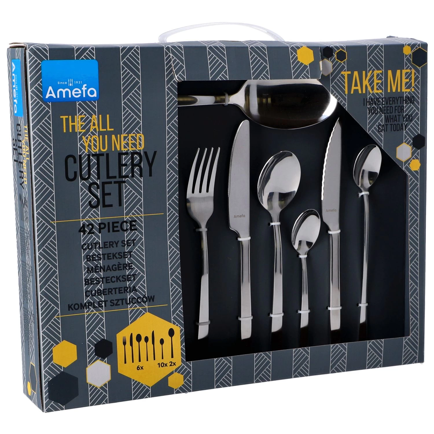 Amefa Bestekset Manille 42 Delig 5 Amefa Bestekset Manille 42 Delig - Afbeelding 5