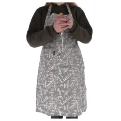 Schort Grijs + Tekst -Keukenwinkel fde67c9a1b47df1be4e80be59b9197b2